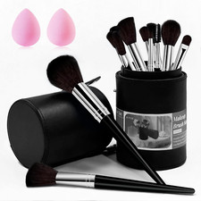 Makeup Brush Set, 14 Pcs Makeup Brushes with 2 Beauty Blenders, Travel Makeup Br