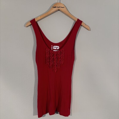 Vintage y2k Guess Red Tank Top Medium | eBay