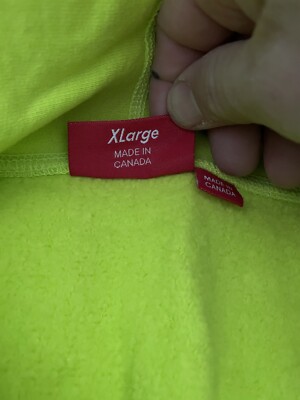 supreme s logo hoodie fw20 Acid Green Size XL New | eBay