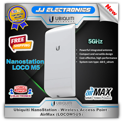 Ubiquiti Nanostation Loco M5 15 Kilometers Range 150+ Mbps