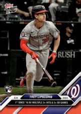 TREY LIPSCOMB RC SP 2024 Topps NOW Red 3/10 ROOKIE #192 Nationals NM-M ID:103259