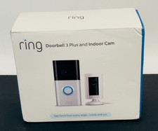 Ring Video Doorbell 3 Plus with Night Vision  Indoor Cam, New/Sealed