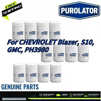 Case of 12 Engine Oil Filter P4011 For CHEVROLET Blazer, GMC Sonoma, PH3980