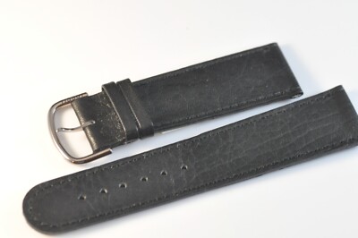 Original Tissot Uhr Band Armband 22mm Leder Schwarz Neu