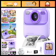Instant Print Kids Camera - 1080P HD Digital Photo Toy for Ages 3-12, Great Birt