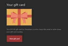 Dressbarn/Dress Barn - 2 Digital Gift Cards - Total Value $41.47