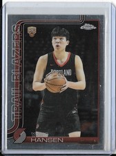 2025-26 Topps Chrome Basketball Yang Hansen RC Rookie Base Trail Blazers