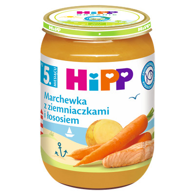 Hipp-Möhren mit Kartoffeln und Lachs nach 5 Monaten 190 G
