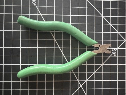 Xcelite EGA54J 5.5" Angled Head Flush Cutter – Alloy Steel, Green Grip – USA