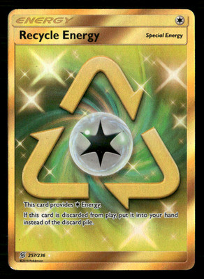 Recycle Energy (Secret) Secret Rare Holo Unified Minds 257/236 HP Pokémon TCG