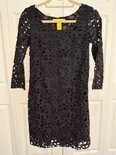 Catherine Malandrino Evening Little Black Silk Cutout Dress  Size 0 EUC