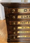 antique CLARK'S SPOOL CABINET 6 drawer store display LOCAL PICK UP NYC — photo 9