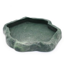Small Reptile Feeding Bowl for Lizards, Geckos, Bearded Dragons - Plastic Dish