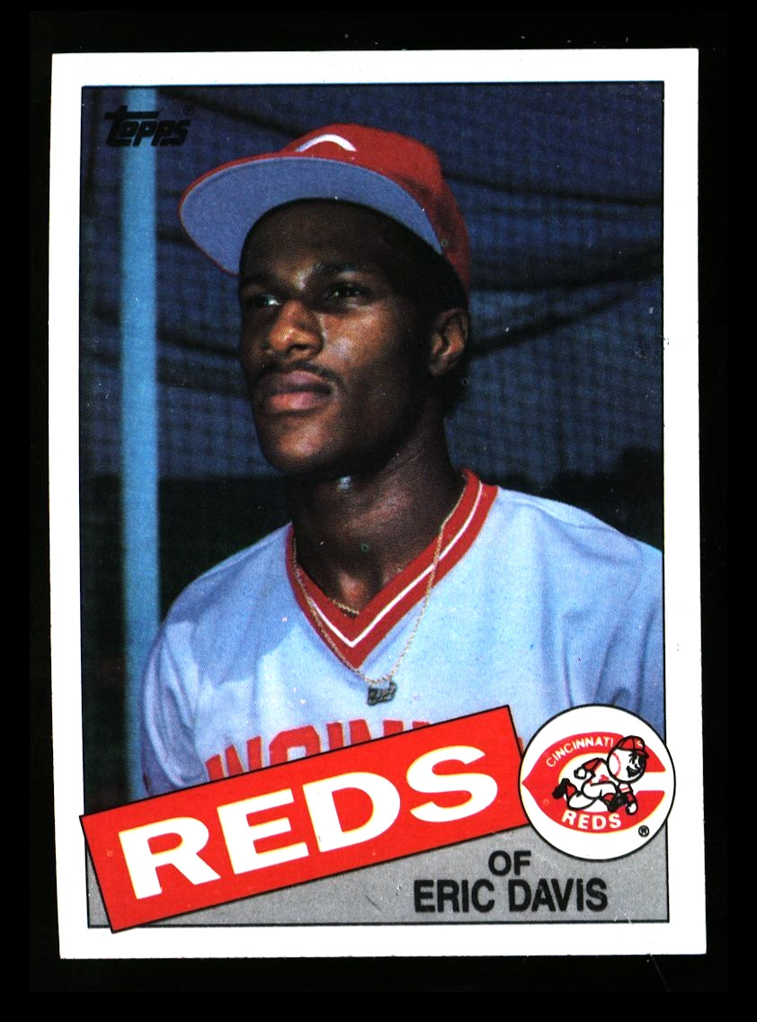 1985 TOPPS "ERIC DAVIS" CINCINNATI REDS RC #627 NM-MT OR BETTER! PRISTINE!