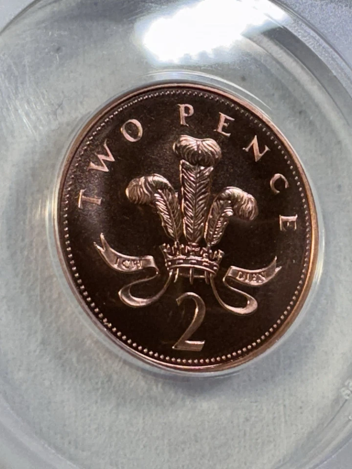 1998 Great Britain 2 Pence Graded MS 68 RD by ANACS - Image 2 of 4