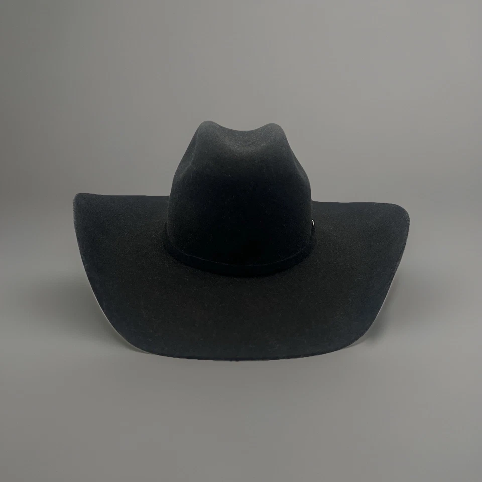 Justin authentic western headwear black Felt cowboy hat  - Image 3 of 4