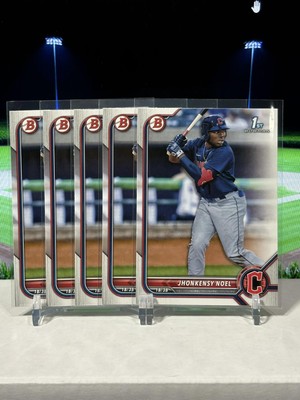 2022 Bowman Prospects (5) #BP-2 Jhonkensy Noel Cleveland Guardians 1st RC