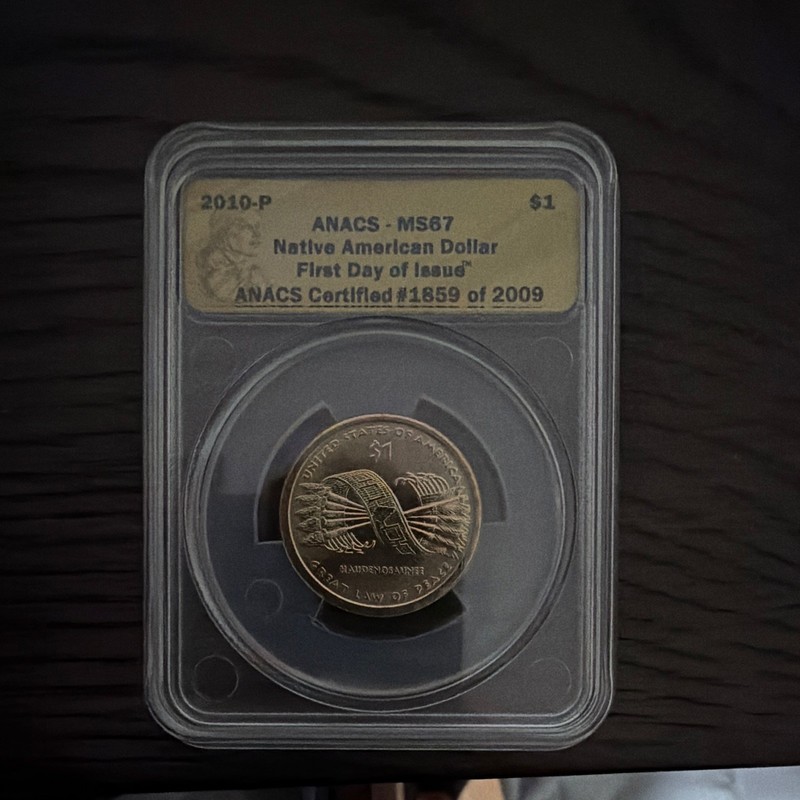 2010-P Native American $1 Dollar Coin Philadelphia Business Strike in Holder