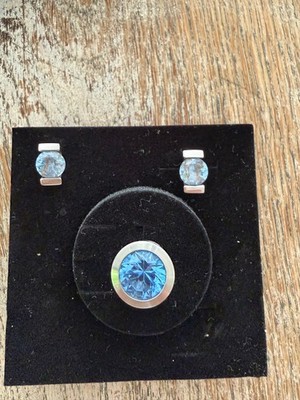 micha bunz deco art schmuckset  ohrringe anhäger edelstahl