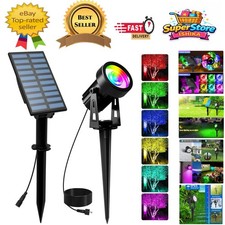 Adjustable Solar Garden Spot Light - 150 Lumens RGB Outdoor Lighting Solution
