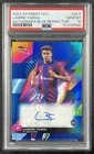 LAMINE YAMAL PSA 10 2023 TOPPS FINEST UCC BLUE REFRACTOR ROOKIE AUTO RC 138/150