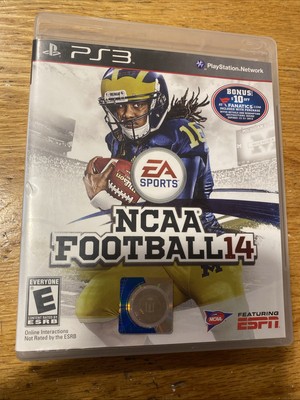 NCAA Football 14 (PlayStation 3, 2013) Case And Manual Only