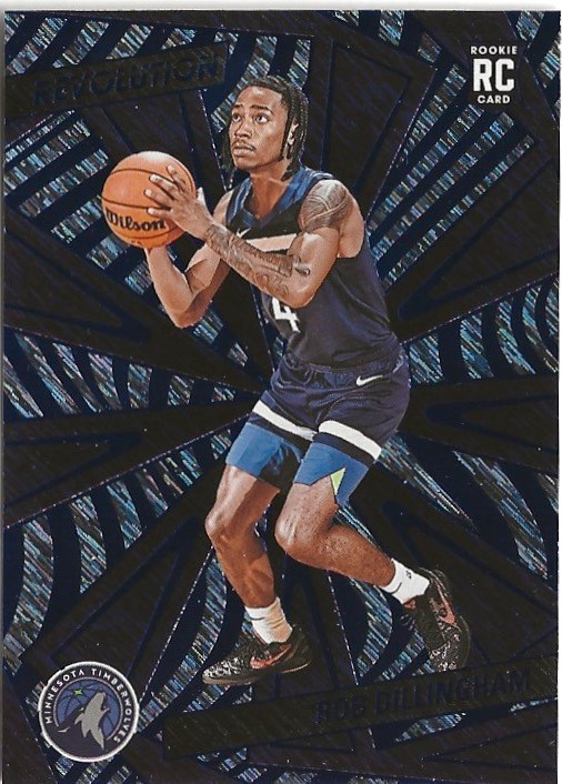 2024-25 Panini Revolution Robert Dillingham #105 Blue Storm RC Timberwolves