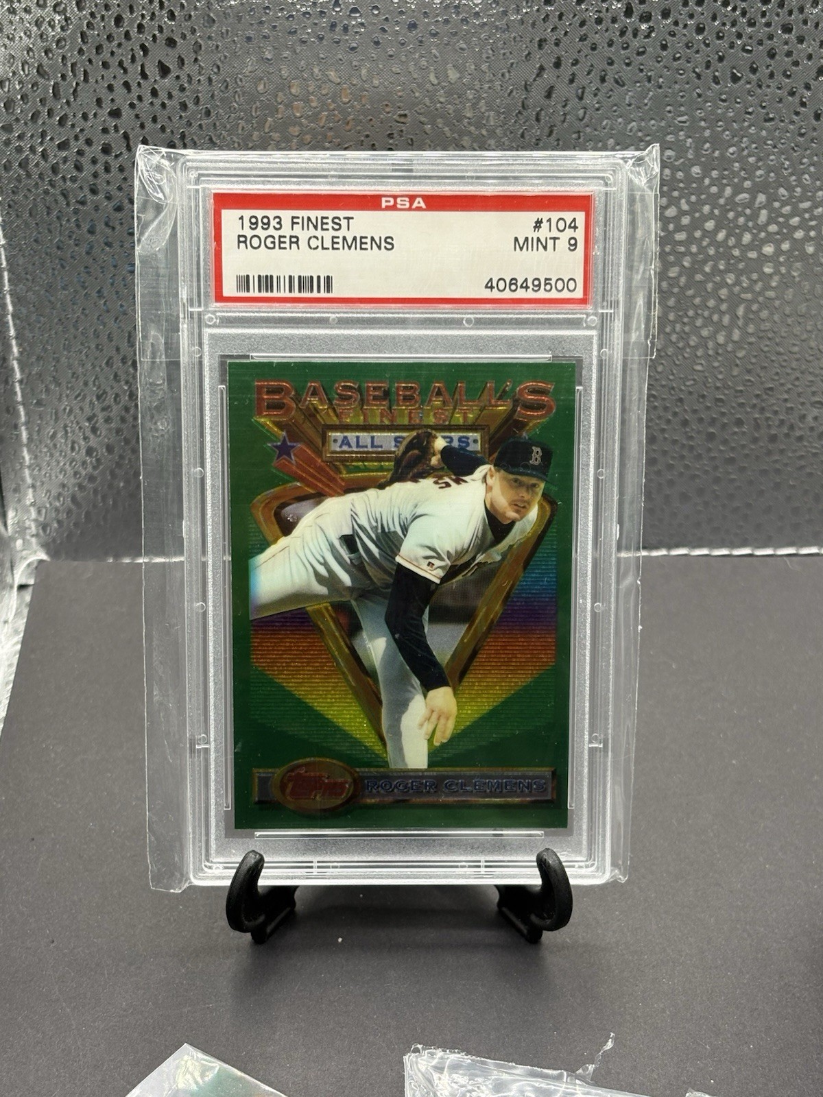 1993 Topps Finest Roger Clemens #104  PSA 9