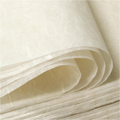 100 Sheets  A4 Mulberry Paper Sheets Natural Fiber Rice Paper,8.3 X 11.7In Natur