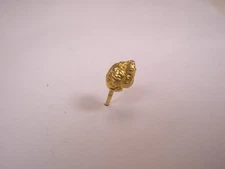Faux Gold Nugget Vintage TINY SMALL Tie Tack Lapel Pin f03