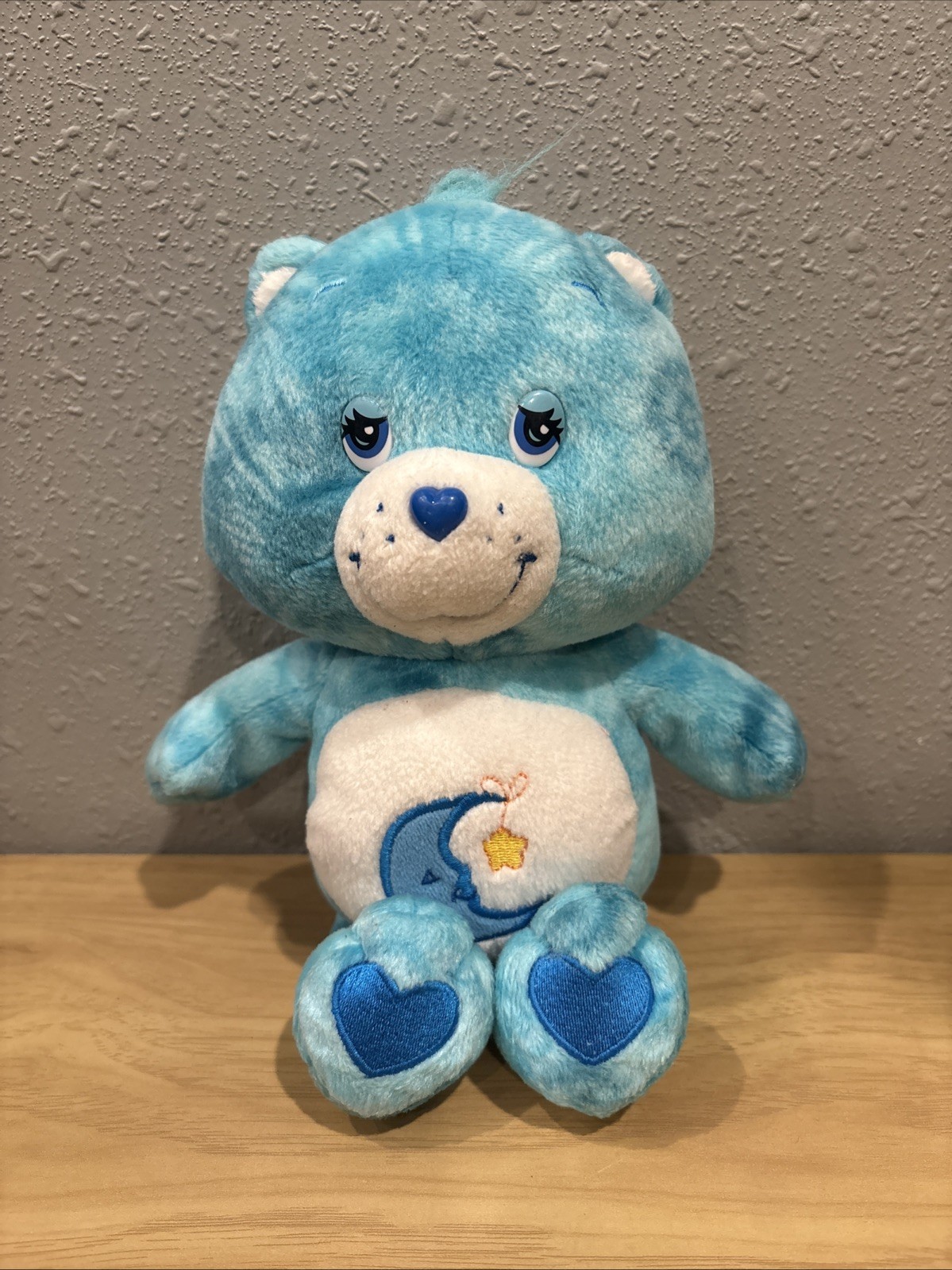 Vintage 2003 Care Bears Bedtime Bear 8 Inch Plush Collectible Gently Used
