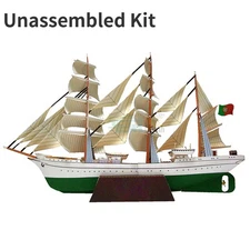 DIY Portugal Sagres II Sail Training Shipsailboat 1:300  Military Paper Model