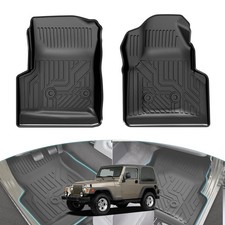 Allweather Floor Mats For Jeep Wrangler Tj 19972006 Tpe Waterproof Liners