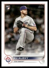 A.J. Alexy Rookie 2022 Topps Texas Rangers #547