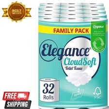 Elegance CloudSoft Toilet Tissue 2 Ply 32 Rolls - CHEAPEST TOILET TISSUES EVER