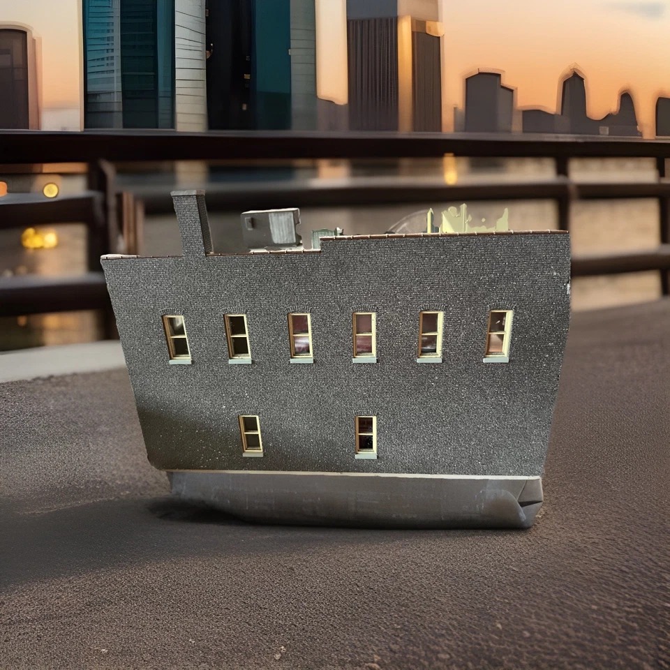 Ho Scale Fire House With Fire Trucks - Image 2 of 4