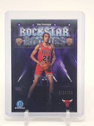 NOA ESSENGUE 2025-26 BOWMAN CHROME PURPLE ROCKSTAR ROOKIES RC /250 #RR-12 Q5300