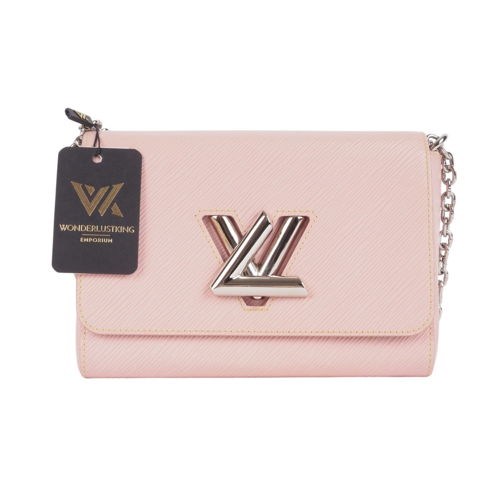 LOUIS VUITTON Twist MM Epi Rose M50380 SHW Leather Luxury Shoulder Bag...