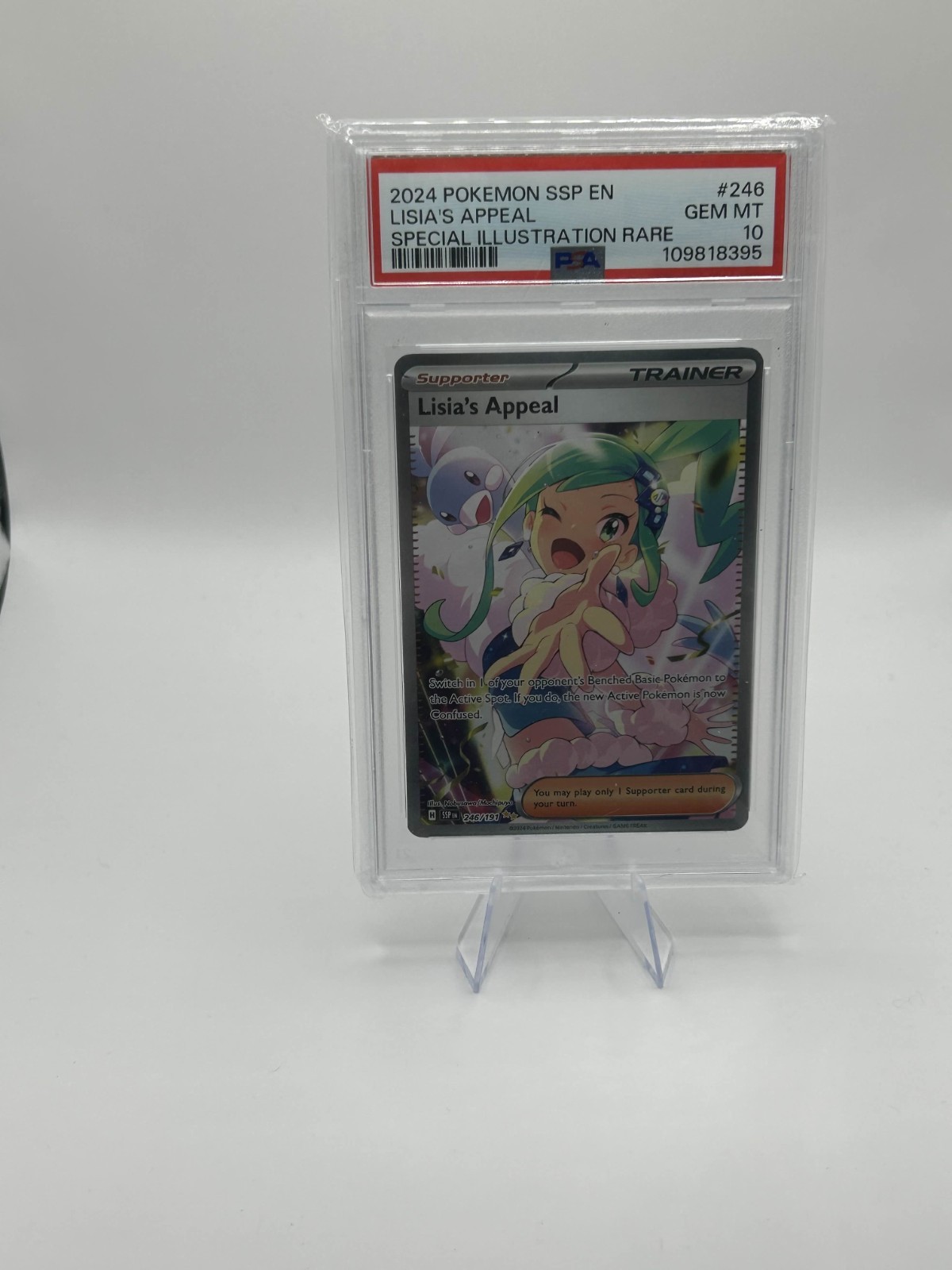Lisia's Appeal 246/191 Sv08: Surging Sparks Holo PSA 10