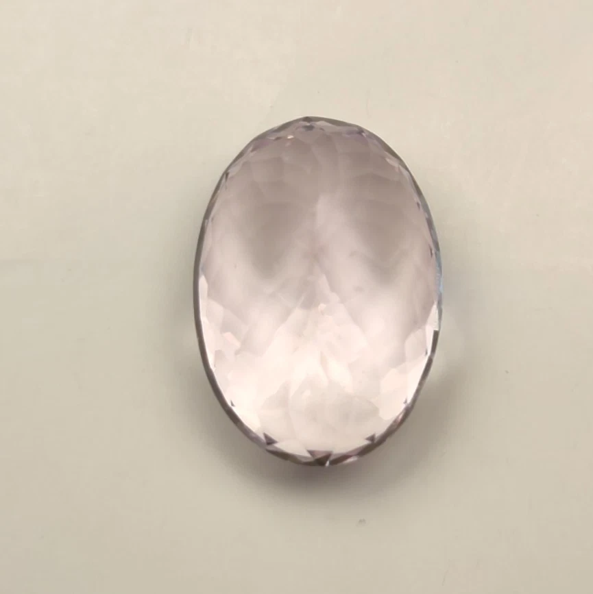 34.89 Cts Natural Kunzite Pastel Pink Loose Gemstone Oval Cut - Image 4 of 4