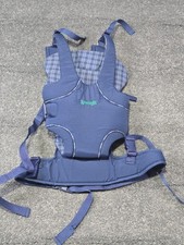 Vintage Evenflo Snugli Baby Carrier 076063 Blue Plaid Adjustable Infant Toddler
