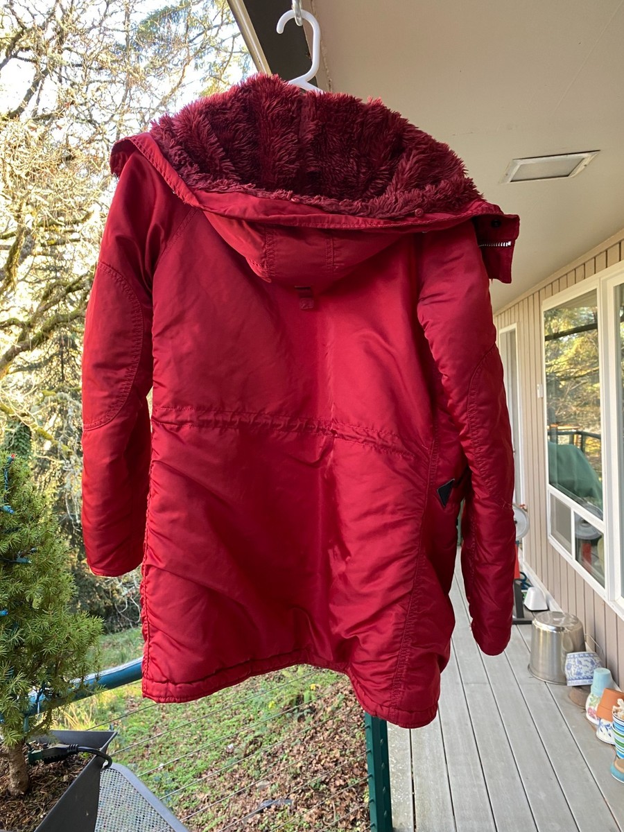 N2B PARKA ALPHA INDUS SMALL MAROON View 2