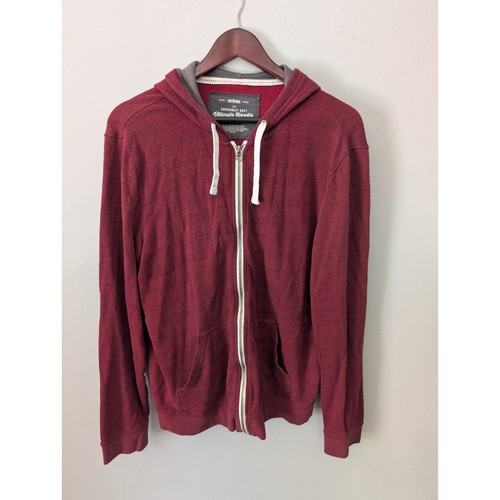 Urban Pipeline Awesomely Soft Ultimate Hoodie Heathered Red Zip Up Hoodie