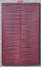 Stabilized Pink Fiddleback Maple knife scales 2767, 6" x 1 3/4" x 3/8" each