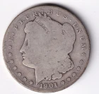 1901 S Morgan Silver Dollar 1$ Coin 90% Silver #949