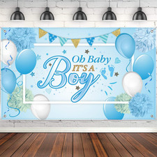 Baby Shower Party Backdrop Decorations, Large Durable Fabric Made Baby Shower Ba