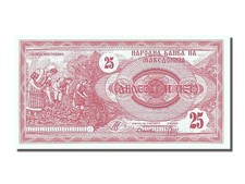 #253245 Geldschein, Mazedonien, 25 (Denar), 1992, UNZ