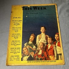 This Week Magazine December 27 1942 Pittsburgh Press War Torn Lands Cover Art This Week Magazine December 27 1942 Pittsburgh Press War Torn Lands Cover Art