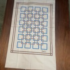 VTG Yves Saint Laurent Mod Standard Pillowcase 1976 Pair Geometric Made USA new