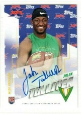 JALEN TOLLIVER 2020 Topps XFL Football ON CARD AUTO RC ROOKIE TAMPA BAY VIPERS